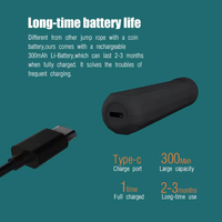 Corde à sauter intelligente numérique pour fitness à domicile, avec connexion à l'application, poignée ABS personnalisée, longueur réglable, vente en gros NJ