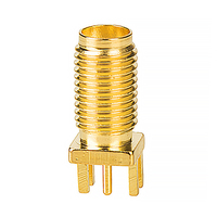 Conector de Antena RF SMA Hembra de 16.5mm para Montaje en Borde de PCB, Admite Longitud Personalizada