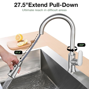 <span class=keywords><strong>Rubinetto</strong></span> Kaiping dal Design moderno a maniglia singola rubinetti a caldo a freddo rubinetti per <span class=keywords><strong>lavabo</strong></span> tirare verso il basso il Design del <span class=keywords><strong>rubinetto</strong></span> da cucina <span class=keywords><strong>con</strong></span> spruzzatore - Product Image 2