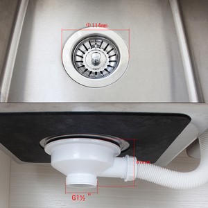 Colador de fregadero de cocina, colador de <span class=keywords><strong>doble</strong></span> taza, filtro giratorio, Red de acero inoxidable XK348, desagües pulidos de alta calidad de 1,5 pulgadas - Product Image 4