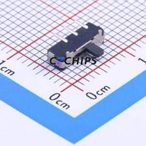 K3-1270L-F1 Slide Switch SMD Switch Single Pole Double Throw Rectangle Pin Header SMD Tab 8.8mm - Product Image 2