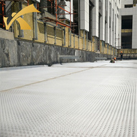 Plateau de toit vert à alvéoles Membrane étanche HDPE tapis de Drainage planche égouttoir pour terrasse jardin métro Tunnel feuille de décharge
