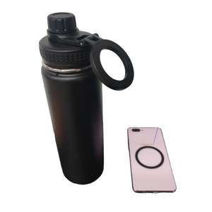 Nouvelle bouteille d'eau sportive écologique en acier inoxydable 304 de 1000 ml avec couvercle magnétique, support pour téléphone et isolation thermique - Product Image 4