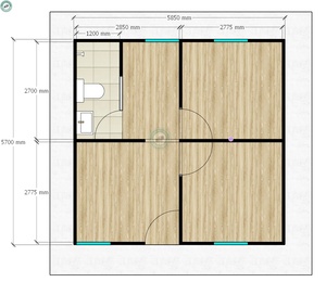 <span class=keywords><strong>Maison</strong></span> préfabriquée la moins chère <span class=keywords><strong>en</strong></span> Indonésie de 34 m², <span class=keywords><strong>maison</strong></span> kit de jardin avec 2 chambres, <span class=keywords><strong>maison</strong></span> abordable <span class=keywords><strong>en</strong></span> panneaux sandwich avec salle de bain - Product Image 5