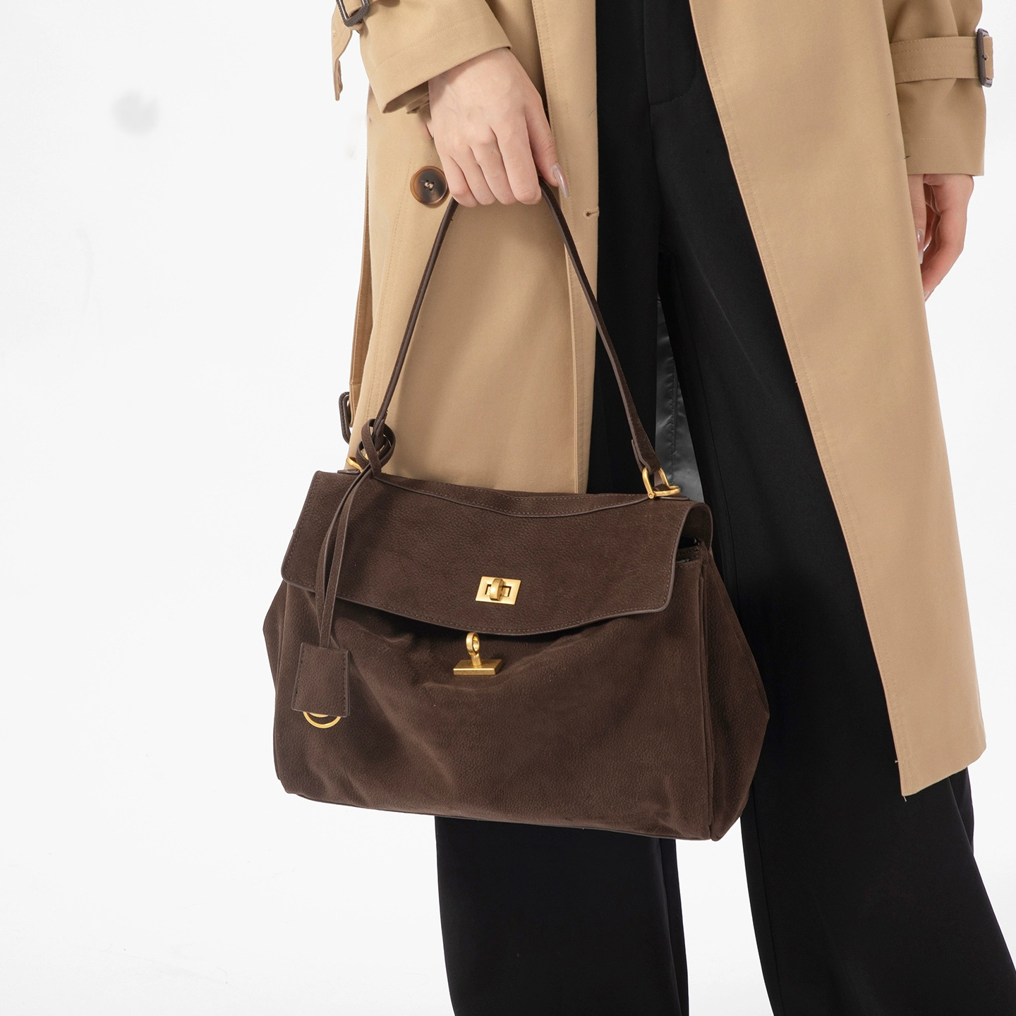 Couleur de café de peau de daim