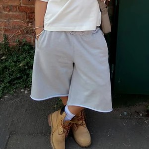 Custom Heavyweight Cotton Sweat <b>Shorts</b> Men Streetwear Oversized Jogger <b>Shorts</b> Wholesale Plain Blank Fleece Sweat <b>Shorts</b> OEM - Product Image 2