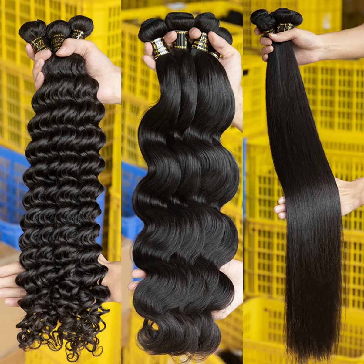 Raw virgin vendors in bulk wholesale brazilian human hair weave bundle, 6d bundles 100% 40 inch brazilian human hair extension