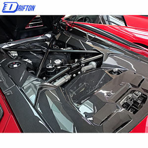 ชุดคลุมเครื่องยนต์คาร์บอนไฟเบอร์สำหรับ LP700 Lamborghini Aventador แบบแห้ง - Product Image 2