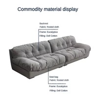 Nouveau canapé moderne de luxe, design simple, revêtement en tissu de lin, prix d'usine, canapé modulaire pour salon