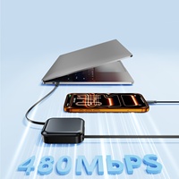 Câble de données télescopique à charge rapide 100W pour téléphone Type-C iPhone, câble de charge rapide pour voiture, logo personnalisé