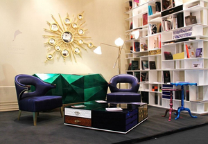 Buffet de luxe <span class=keywords><strong>en</strong></span> <span class=keywords><strong>bois</strong></span> et diamant vert, design d'art moderne, armoire de salon très brillante pour la salle à manger, l'hôtel et le hall. - Product Image 4