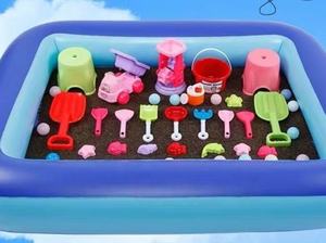 Enfants éducatifs PVC plage jouets espace intérieur puissance <span class=keywords><strong>sable</strong></span> pataugeoire <span class=keywords><strong>piscine</strong></span> de pêche gonflable <span class=keywords><strong>sable</strong></span> Table ménage plateau - Product Image 4