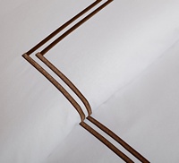 Ensemble de housse de couette brodée fournisseur de draps de lit d'hôtel