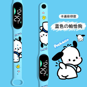 Ucuz toptan sıcak satış karikatür tasarım baskı bandı M9 hareketi dokunmatik ekran çocuklar su geçirmez spor dijital Led saatler - Product Image 6