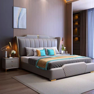 A buon mercato all'ingrosso Set completo King Size <span class=keywords><strong>camera</strong></span> <span class=keywords><strong>da</strong></span> <span class=keywords><strong>letto</strong></span> in pelle doppia casa in legno a buon mercato regina moderna <span class=keywords><strong>camera</strong></span> <span class=keywords><strong>da</strong></span> <span class=keywords><strong>letto</strong></span> di lusso Set mobili - Product Image 4
