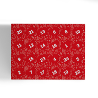 Boîte d'emballage de vin en carton ondulé réutilisable de conception personnalisée Boîte de calendrier de l'avent mystère de Noël de luxe personnalisée avec insertion