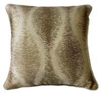 Housse de coussin décorative de style moderne en jacquard métallique abstrait, décoration de luxe pour la maison, housse de coussin personnalisée