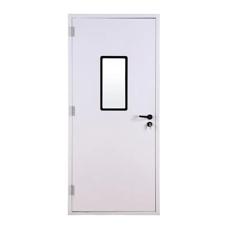 Customized Size Swing Open Single Leaf Cleanroom Door Automatic Hospital Doors For Hospital