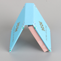 Petit conteneur cosmétique de couleur personnalisée Logo personnalisé simple fard à paupières Pan estampage à chaud papier fard à paupières Palette étui
