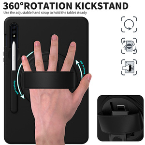 Per <span class=keywords><strong>Samsung</strong></span> <span class=keywords><strong>Galaxy</strong></span> <span class=keywords><strong>Tab</strong></span> <span class=keywords><strong>S8</strong></span> 11 pollici SM-X700/X706 2022 ruota la custodia con cinturino per le mani - Product Image 2