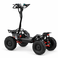Scooter électrique à quatre roues motrices pour jeunes et adultes, batterie au lithium 60V, quad 4x4 tout-terrain avec 4 suspensions indépendantes