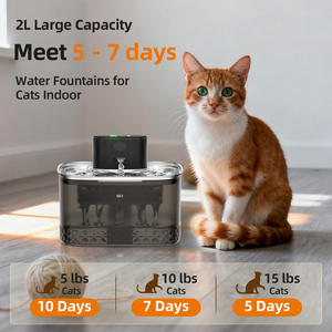 Fontaine à eau intelligente pour animaux de compagnie, pour chats et chiens, carrée, à circulation automatique, avec conception détachable, modèle rechargeable WF310 - Product Image 4