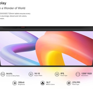 Factory Direct DOOGEE T20 Mini Body 8.4" FHD Display <b>Tablet</b> 4GB+128GB 7.4mm 50MP Rear Camera NFC Fingerprint Widevine L1 5060mAh - Product Image 4
