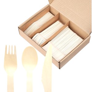 Dịch vụ tốt nhất 100% Bạch Dương tùy chỉnh và thân thiện với môi trường ecoware hộp dùng một lần bằng gỗ thiết lập dao kéo - Product Image 4