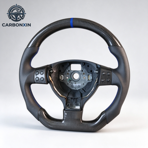 Volant de voiture personnalisé en cuir et fibre de carbone pour VW Volkswagen Golf 5 Mk 5 4 Jetta Passat Bora 2003 2009 - Product Image 5