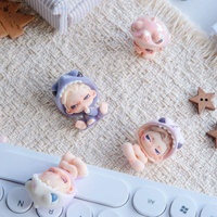 100% Original Hot Dylan Office Shark Beans Series Figurine Anime de Collection Mini Beans Décorations Mignonnes pour la Maison Boîte Mystère Sac Mystère