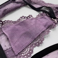 Tanga de cintura baja para mujer de talla grande, tallas S-XL, lisa teñida con encaje, cuentas y decoración de agujeros, suministro ODM