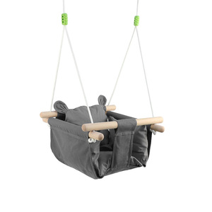 Columpio para niños para interiores y exteriores, silla colgante de lona para bebés y niños pequeños, carga máxima de 60 kg, uso doméstico - Product Image 2