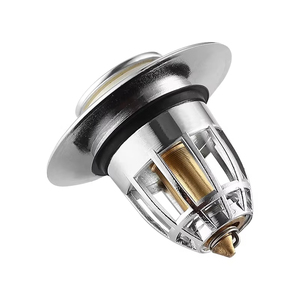 Tapón de bañera antiobstrucción, tapón de fregadero de baño, filtro de drenaje emergente, accesorios de cesta, tapón de drenaje de fregadero de cocina de acero inoxidable - Product Image 3