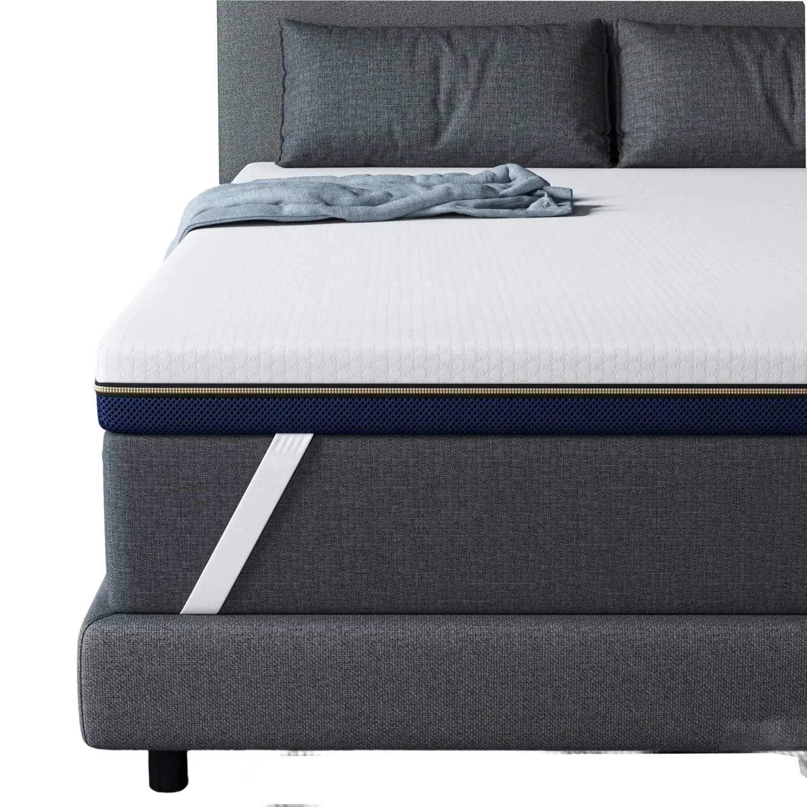 3 Zoll Firm Memory Foam Matratze Topper OEM Größe Kühlgel Matratze Bett zu verkaufen