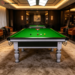 <span class=keywords><strong>Mesa</strong></span> <span class=keywords><strong>de</strong></span> Snooker <span class=keywords><strong>de</strong></span> Diseño Moderno y Lujoso <span class=keywords><strong>de</strong></span> 9 pies x 10 pies, con Marco <span class=keywords><strong>de</strong></span> Madera Sólida Desmontable, Resistente a los Arañazos, para Interiores, Ideal para Villas - Product Image 2