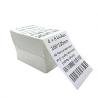 Étiquettes thermiques adhésives 4x6 de qualité commerciale pour supermarché, exposition, forme irrégulière, pliage en éventail, emballage d'expédition, 500 unités, Chine