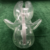 Combinaison gonflable amusante en PVC transparent de haute qualité, personnalisable, en promotion 2026
