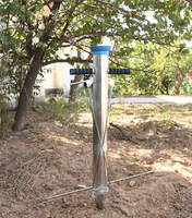 Transplanteur de semis à double main en acier inoxydable Planteur de légumes et de semences à main pour usage agricole État utilisé
