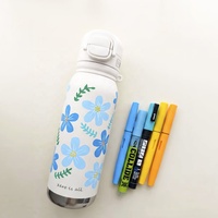 Botella Infantil Ecológica de Acero Inoxidable, Termo Personalizable con Caja de Regalo Creativa