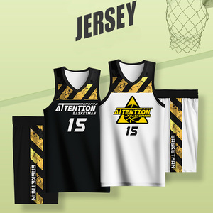 Unisex Basketbal Training Sets Aanpasbare Sublimatie Bedrukte Truien Shorts Trainingspakken Team Naam Nummer Logo Ademend - Product Image 1