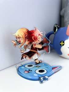OEM ODM Figurine en acrylique rotative Fairy Tail Natsu <span class=keywords><strong>Lucy</strong></span> Happy Shenanigans - Product Image 1