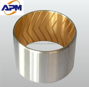 บูชแบบไร้สารตะกั่วบูชแบบ <span class=keywords><strong>bimetal</strong></span> ไร้สารตะกั่วพร้อมทองสัมฤทธิ์เผาที่ด้านหลังเป็นเหล็ก - Product Image 4