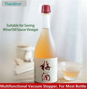 Multi-functional Plastic Vacuum Sealing Wine Beverage <b>Stopper</b> for Kitchen Use Soy Sauce Olive Oil-Eco-friendly Gift for Weddings - Product Image 4
