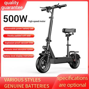 Patinete Plegable Inteligente de Acero de Alto Carbono American Warehouse con Motor de 250-500W, Batería de Litio, Freno de Disco Hidráulico T10 y Antipinchazos - Product Image 2