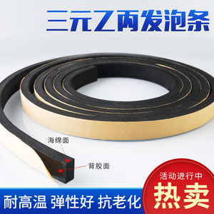 EPDM Adhesive Backed Sponge Strip 2 Mm Thickness Waterproof Sealing For Server Cabinets Electrical Boxes Air Ducts - Product Image 5