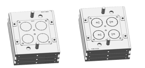 Kundenspezifische Hochpräzisions-Kunststoff-Spritzgussform Grundplattenring OEM/ODM Lange Formlebensdauer (50.000-1.000.000 Einschübe) Mehrkavitätenform - Product Image 3
