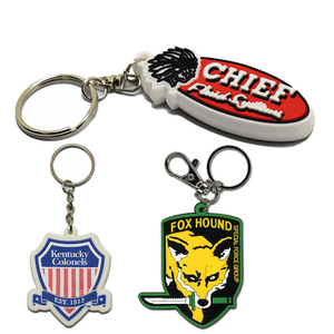 Personalized Promotional Soft PVC Cartoon Rubber <b>Custom</b> Logo 2D Lightweight Gift <b>Keychain</b> with <b>Custom</b> Shape - Product Image 4