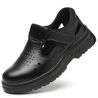 Sepatu Keselamatan Kerja Anti-Slip Anti-Tusuk Tahan Aus dengan Pelindung Baja di Ujungnya, Berbahan Suede, untuk Konstruksi Pabrik Pemadam Kebakaran