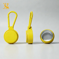 Vente en gros de pots à baume à lèvres portables en aluminium avec logo personnalisé OEM/ODM, avec porte-clés, qualité alimentaire, mini boîte en métal pour parfum solide, cosmétique