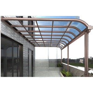Auvent <span class=keywords><strong>en</strong></span> alliage d'aluminium, abri durable contre le soleil et la pluie pour villa, balcon et terrasse sur le toit - Product Image 4